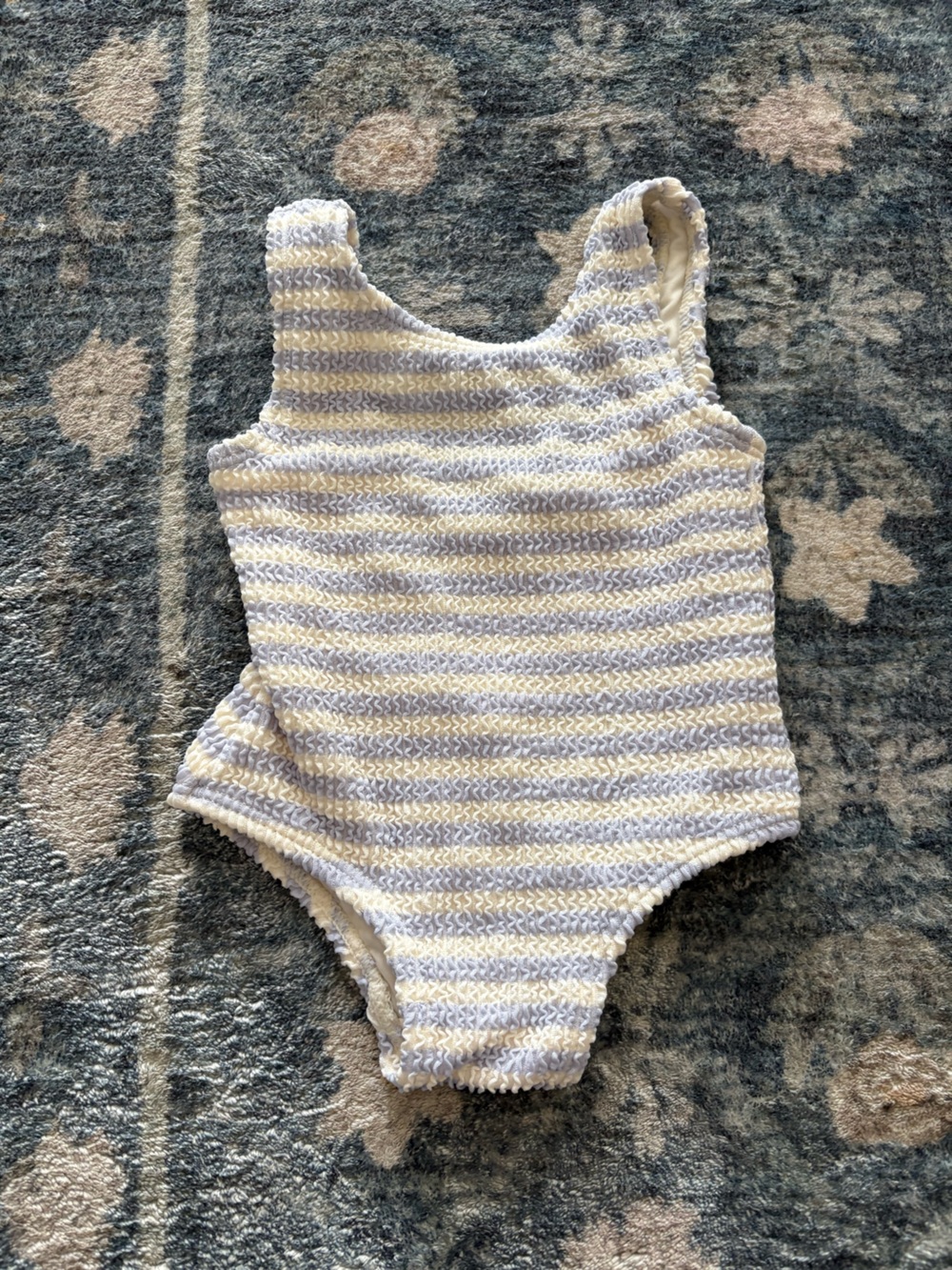 NWT Rylee + Cru Moxie One Piece Swimsuit Periwinkle Stripe Size 3-6M